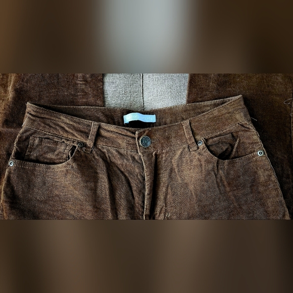 ANTONIO MELANI Rich Brown Corduroy Pants - Picture 3 of 4